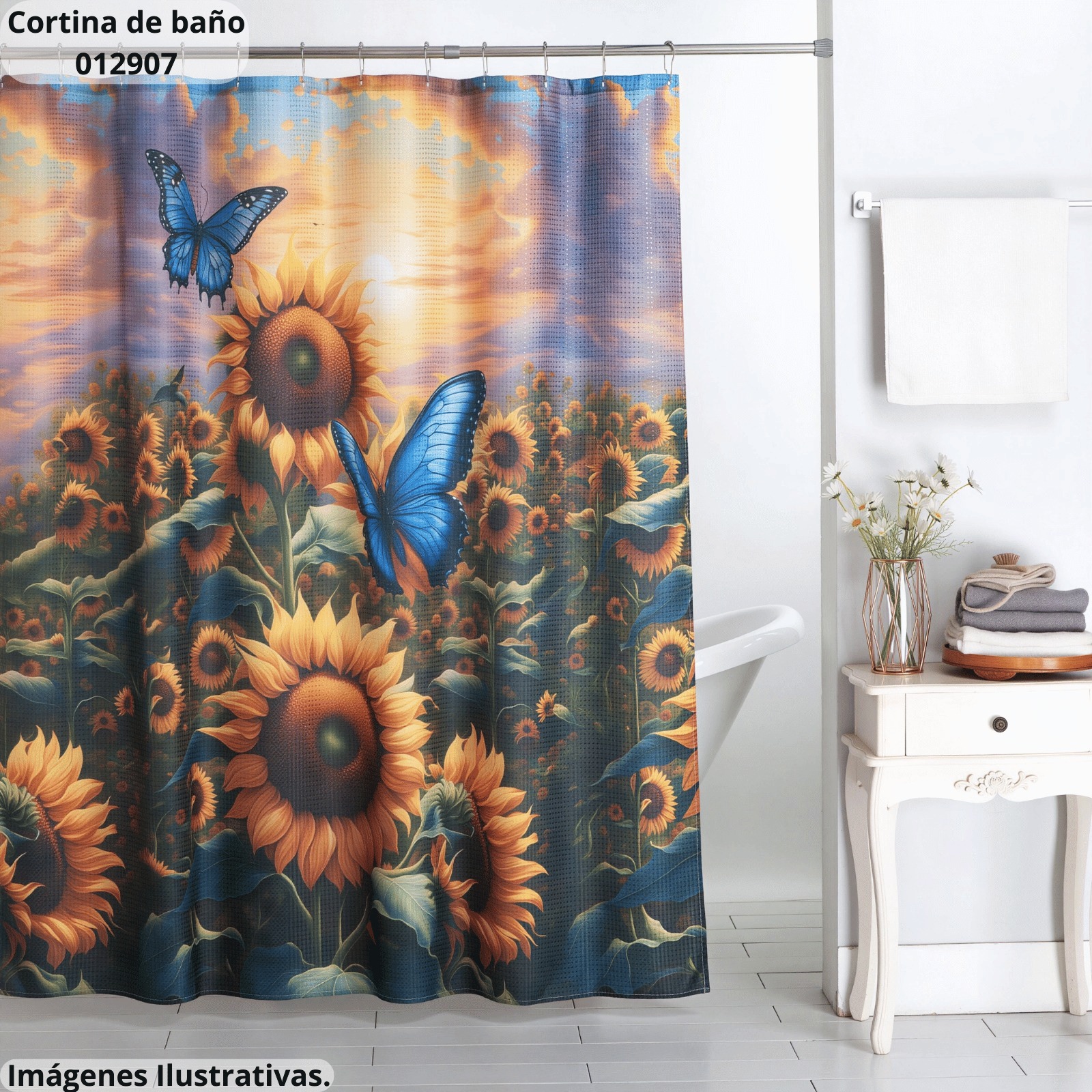 Cortina de Baño Bora Bora Diseño 4